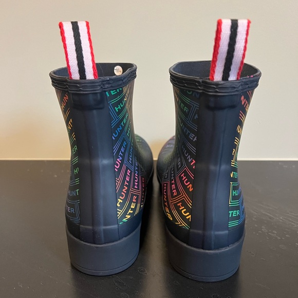 NEW Hunter Play Short Logo Rainbow Navy Boot - Picture 4 of 7